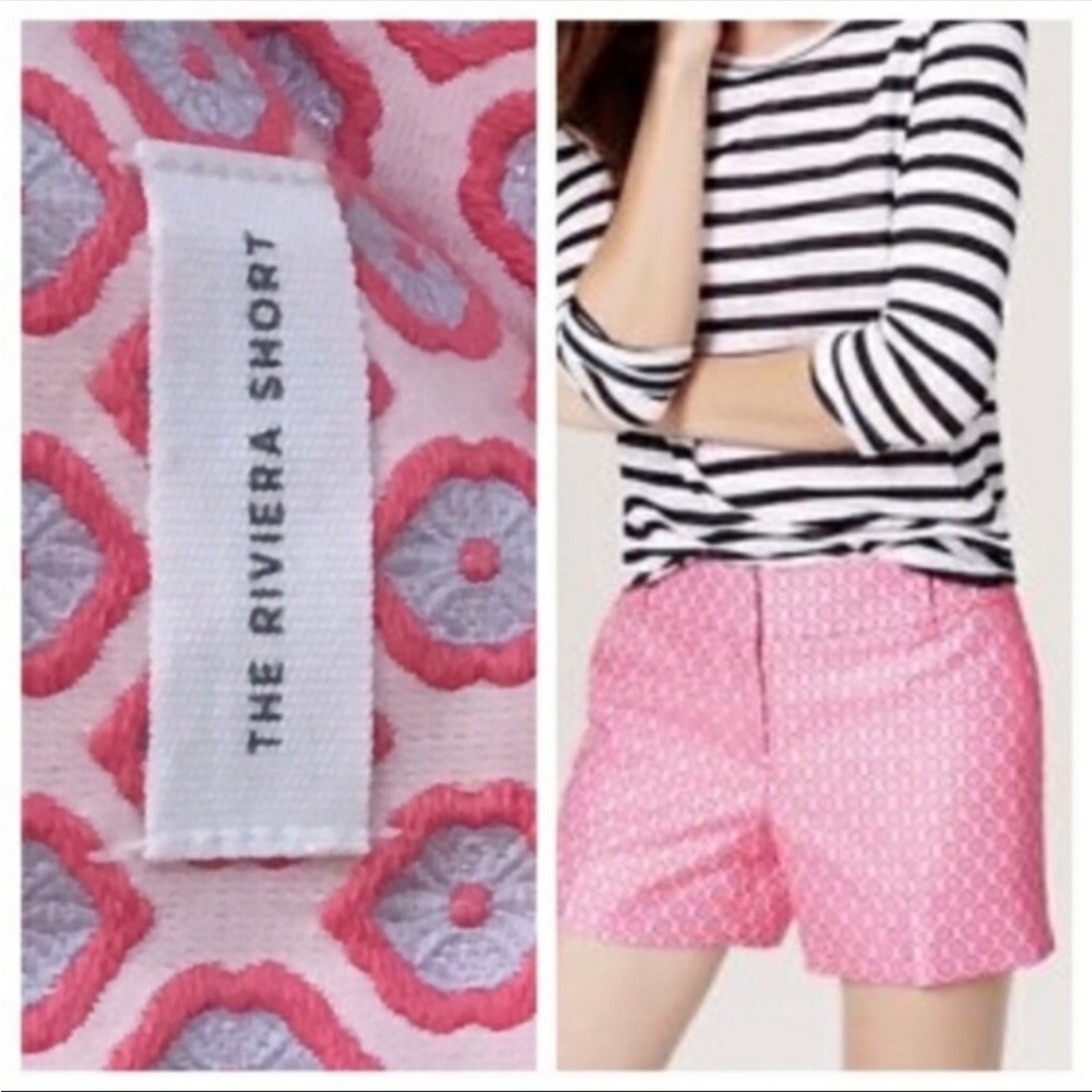 Ann Taylor LOFT Riviera Shorts 4" Pink Size 8